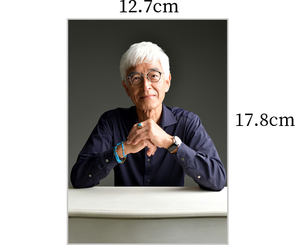 男性 イメージ写真 横12.7×縦17.8cm